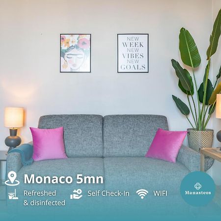 보솔레이 Frontiere De Monaco - Balconnet Vue Mer - Ba 아파트 외부 사진